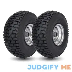 CMOOD 15x6.00-6 Lawn Mower Tire and Wheel Front Tire Compatible with John Deere Craftsman Husqvarna Riding Mowers Lawn Tractors