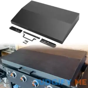 Kojem 36 in Griddle Hood Lid for 36 in Blackstone Griddle 36" Griddle Grill Hard Cover Black BBQ with Heatproof Handle Powder Coated