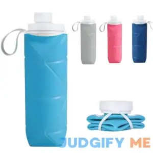SPECIAL MADE Collapsible Water Bottles Leakproof Valve Reusable BPA Free Silicone Foldable Water Bottle Gym Camping Hiking Travel Sports