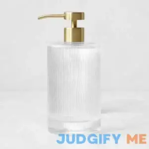 Williams Sonoma Hand Soap Dispenser Optic Glass