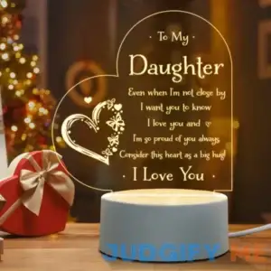 Afterprints Daughter Gifts - to My Daughter Engraved Night Light