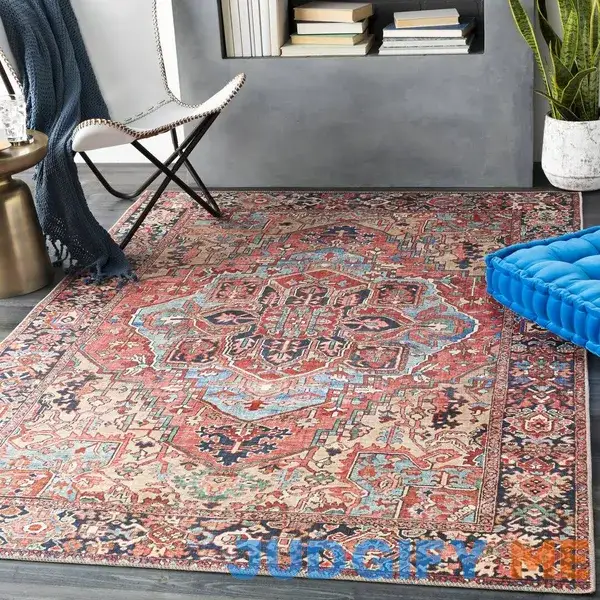 Saturmino Oriental Red/Navy Area Rug Langley Street Rug Saturmino Oriental Red/Navy Area Rug Langley Street Rug