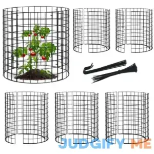 TANIVO 18pcs Plant Protectors from Animals 6 Pack Metal Plant Cages to Keep Animals Out