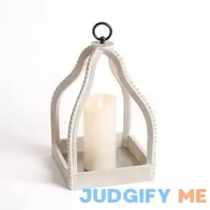 Kirkland's Washed Beaded Open Lantern 14