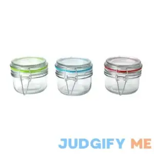 Mainstays Glass Lock Lid Jar
