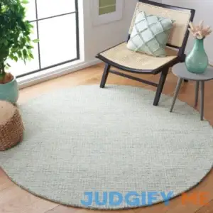 Hand Tufted Wool/Cotton Area Rug in Green/Ivory Trent Austin Design Rug