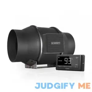 AC Infinity Cloudline T6 Quiet 6 Inline Duct Fan with Temperature Humidity Controller