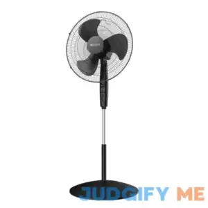 Utilitech 18-in 3-Speed Indoor Black Oscillating Pedestal Fan