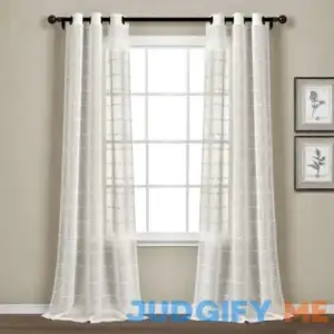 Enid Textured Sheer Curtain Panels Rosalind Wheeler Curtain