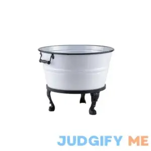 Red Shed 30 lb. Claw Foot Tub Planter on Stand 2283823