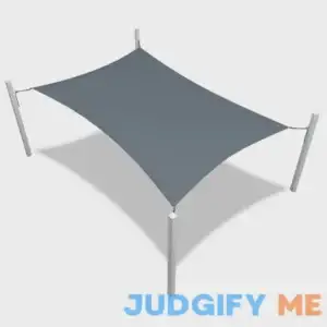 Custom Waterproof Rectangle Sun Shade Sail Canopy