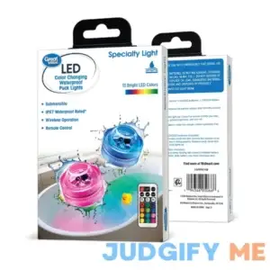 Great Value Color Changing Waterproof Mini LED Puck Lights with Remote