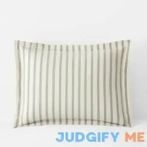 The Company Store Stripe Navy 200-Thread Count Cotton Percale Sheet