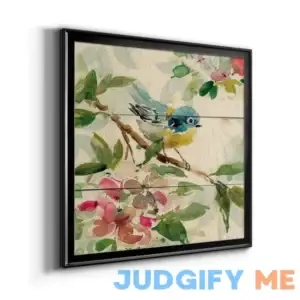 Birds and Blossoms I 2 Piece Picture Frame Painting Print Set Lark Manor