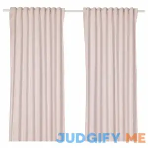 Ikea HANNALILL Curtains Beige 2 Panels 57x98 (1 Pair) Cotton Privacy