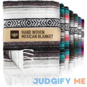 Hydration Nation Handcrafted Large Mexican Blankets Artisanal Handwoven Serape Blanket