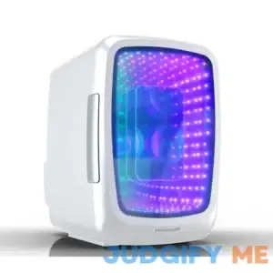 Frigidaire 6 Can Mini Retro Led Light Up Beverage Fridge