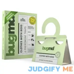 BugMD Clothes Moth Boss Traps Sticky Glue Bug Repellent Pheromone Attractor for Closets Wardrobes Cabinet Drawers