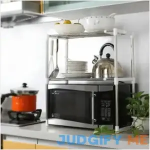 Multifunctional Microwave Oven Stainless Steel Shelf Storage Rack Adjustable