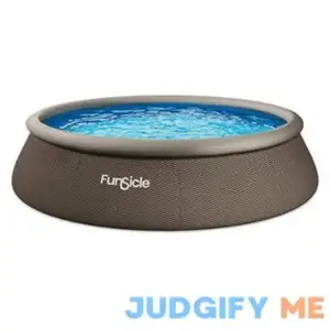 16' x 42" Designer Wicker QuickSet Inflatable Ring Above-Ground Pool