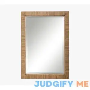 Pottery Barn Nantucket Rattan Rectangular Wall Mirror