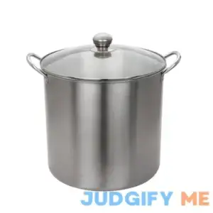 Mainstays Stainless Steel Multi Use Food Canner with Tempered Glass Lid