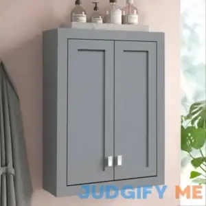 Higuera 24" W x 33" H x 8" D Solid Wood Wall Mounted Bathroom Cabinet Wade Logan Finish