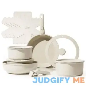 Carote 15pcs Pots and Pans Set Nonstick Cookware Set Detachable Handle