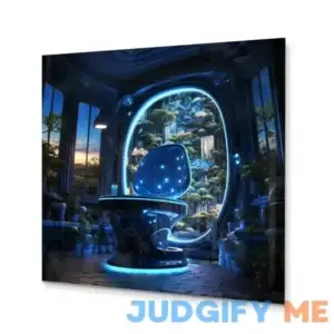Hightech Haven Futuristic Toilet II Bath & Laundry Metal Wall Art Winston Porter