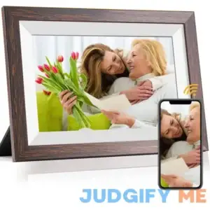 Weipan WiFi Digital Picture Frame 10.1 Inch Smart Digital Photo Frame with IPS Touch Screen HD Display