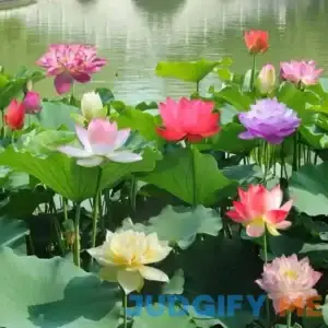 30+ Pcs Bonsai Bowl Lotus Seeds Water Lily Flower Plant Seed Flowering Aquatic Fresh Garden Seeds for Pond Home Planting Ornamental