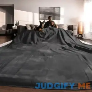 EasyFluffy Big Oversized Blanket 120x120 Inches Huge Fuzzy Blanket for Families