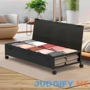 MixcMax Underbed Storage Containers with Wheels - Lengthen Under Bed Storage Bins With Lids