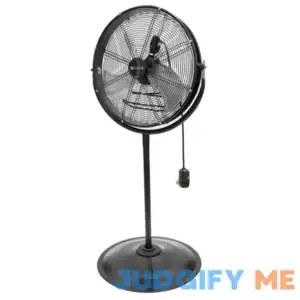 Utilitech 20-in 3-Speed Indoor or Outdoor Black Pedestal Fan