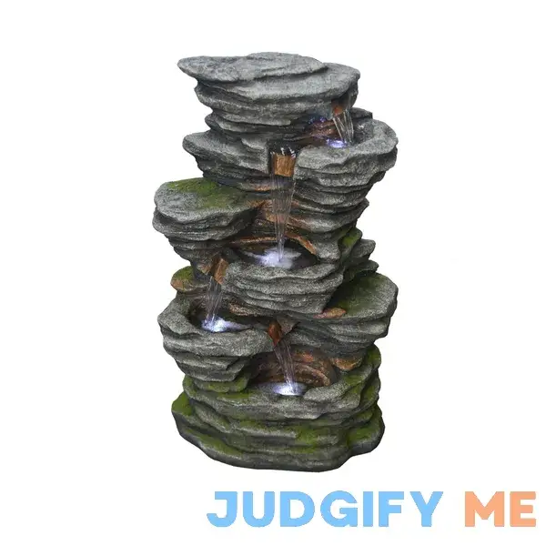 Bond 40.16-in H Resin Rock Waterfall Outdoor Fountain Bond 40.16-in H Resin Rock Waterfall Outdoor Fountain