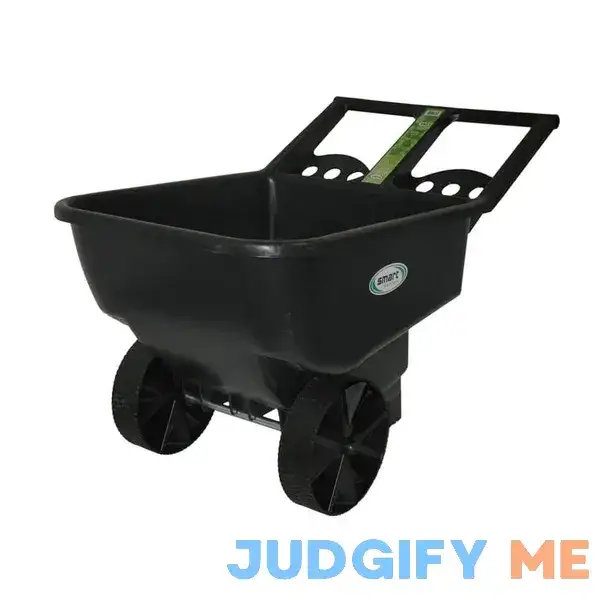 5.5 cu. ft. Heaped Poly Smart Plastic Garden Cart 5.5 cu. ft. Heaped Poly Smart Plastic Garden Cart
