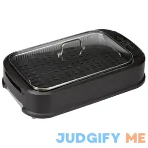 Power Smokeless Grill Indoor Electric Grill with Tempered Glass Lid