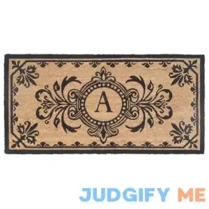 Schuster Non-Slip Outdoor Door Mat Andover Mills Letter