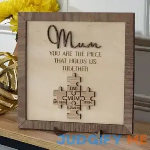 Mother's Day Gifts Mom You Are the Piece that Holds Us Together Personalized Puzzle Pieces Name Sign Love Gift for Grandma Mom Jigsaw Gift for Mom