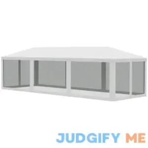 Outsunny 10' x Gazebo Canopy Tent Removable Mesh Side Walls