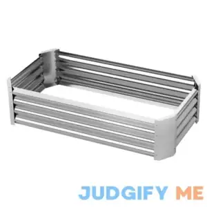 Raised Garden Beds for Vegetables Galvanized Planter Box Steel Kit for Flower Herb