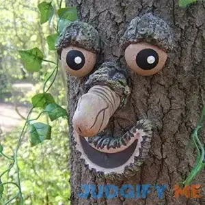 AINIJIA&HOLO Outdoor Tree Face Decoration