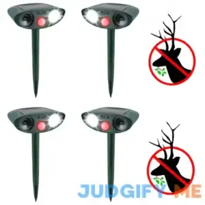 Ultrasonic Deer Repeller - Pack Of 4 Solar Powered - Get Rid of Deer in 48 Hours