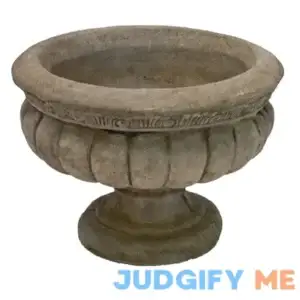 Unbranded 17-in W x 12-in H Brown Concrete Planter 07-003413BU