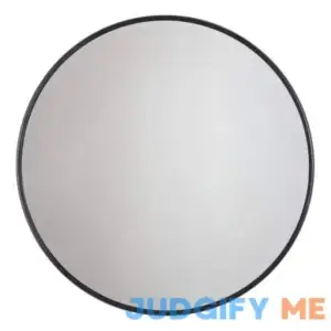 Habitat Adelina Black Circular Mirror