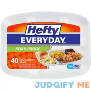 Hefty Everyday Soak-Proof Foam Compartment Tray