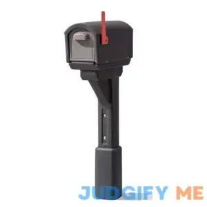 Step2 MailMaster Plastic Black Post Mount Mailbox
