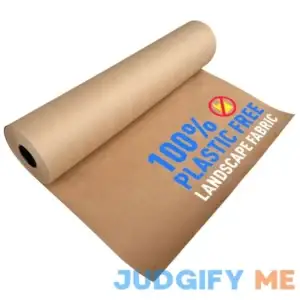 Biodegradable Landscape Fabric - Garden Paper For Weeds - Paper Mulch (2-5 ft wide) - Made In USA - Sample - 1 ft x 1 ft - $6