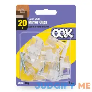 "Ook Large Mirror Holder Clips 1/4 inch Wide 9984660