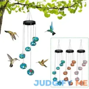Chamoist 2024 New Charming Wind Chime Hummingbird Feeder